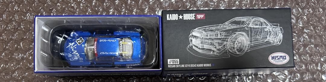 MINIGT 街道ハウス R34 スカイラインGT-R ニスモ ブルー※最終価格