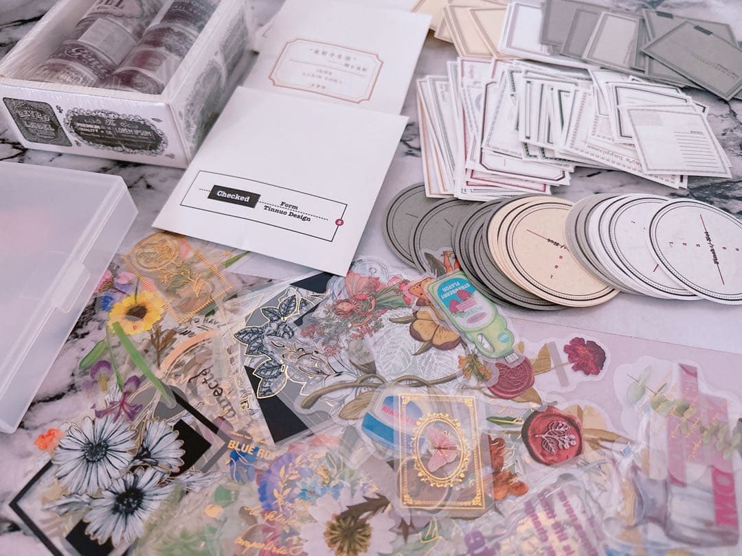 【80サイズ】コラージュ素材　紙モノ　デザペ　まとめ売り④