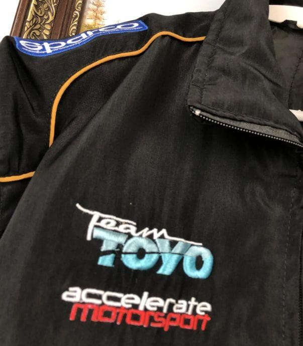 新品 PORSCHE F1 レーシングジャケットブルゾン 刺繍 中綿 男女兼用