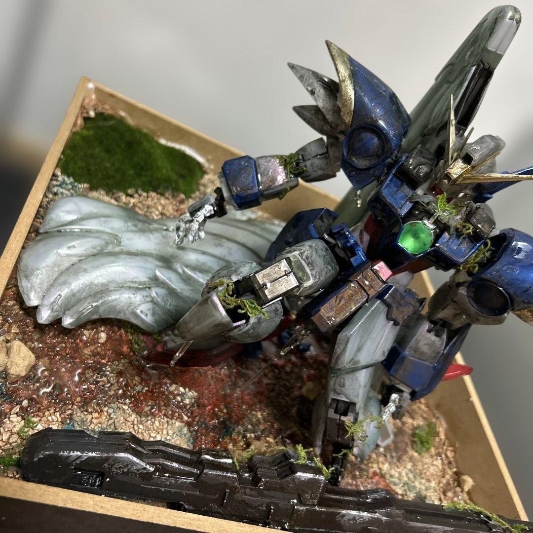 1/60 ガンプラ　ジオラマ　PG ウイングゼロカスタム　バンダイ　プラモデル