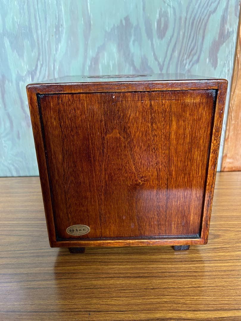 鳥城彫　木製 漆器収納ボックス 引き出し