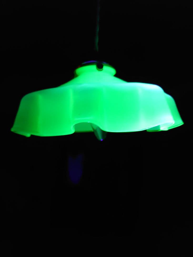 フランス1910s'ヴァセリン(ウラン)ペンダント シーリングランプ