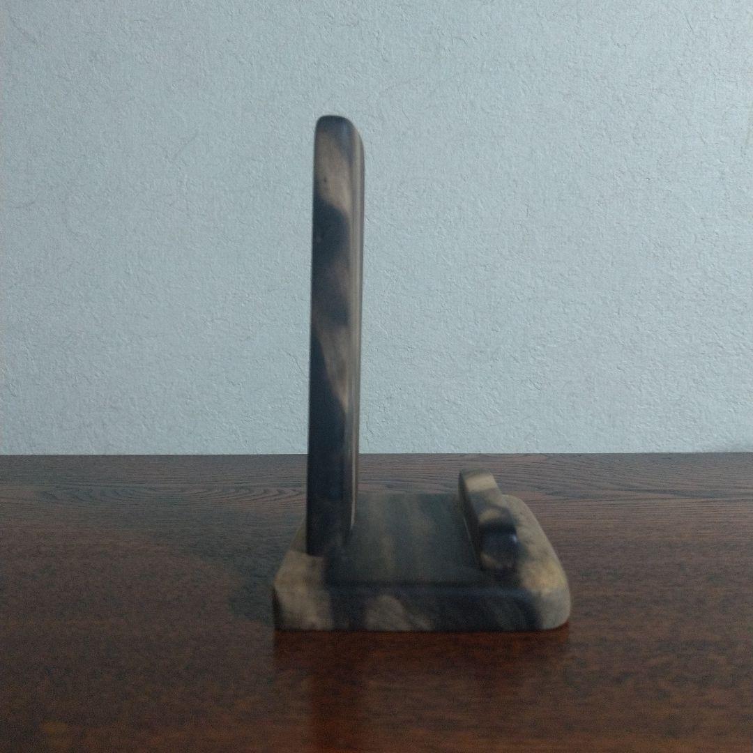 黒柿ペン立て・スマホスタンド・ぺーパーナイフ　3点セット