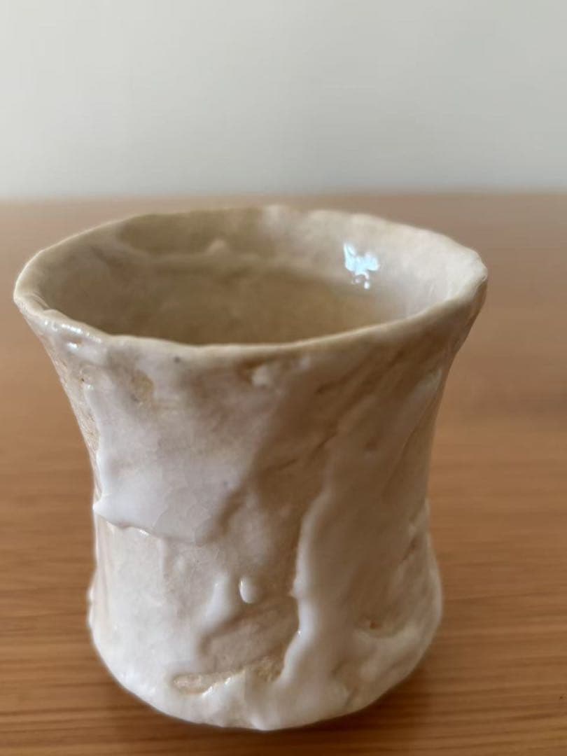 土冶器質 カップ 白(陶芸品)