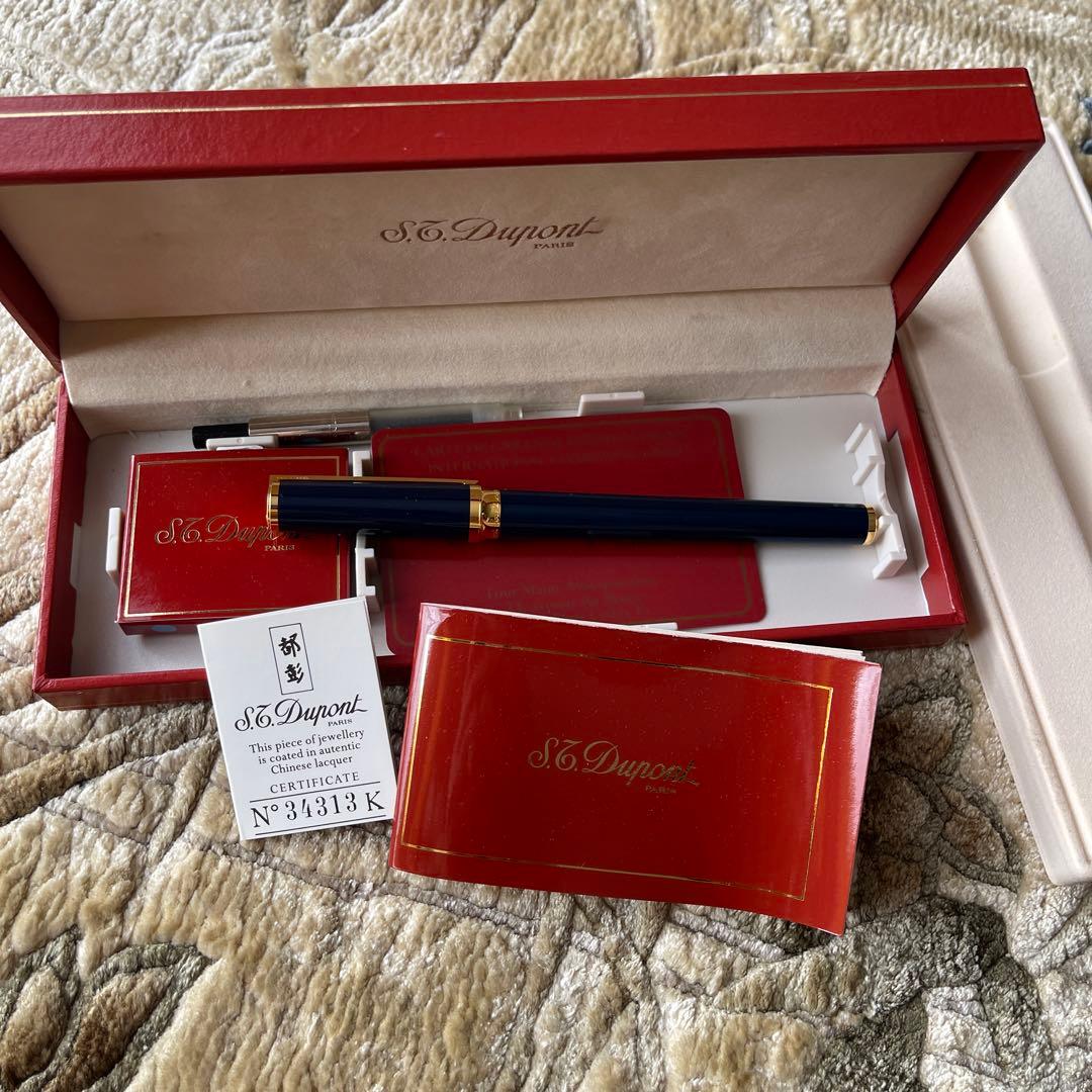 S.T.Dupont デュポン　万年筆　ボルドーカラー　Ｋ18 750