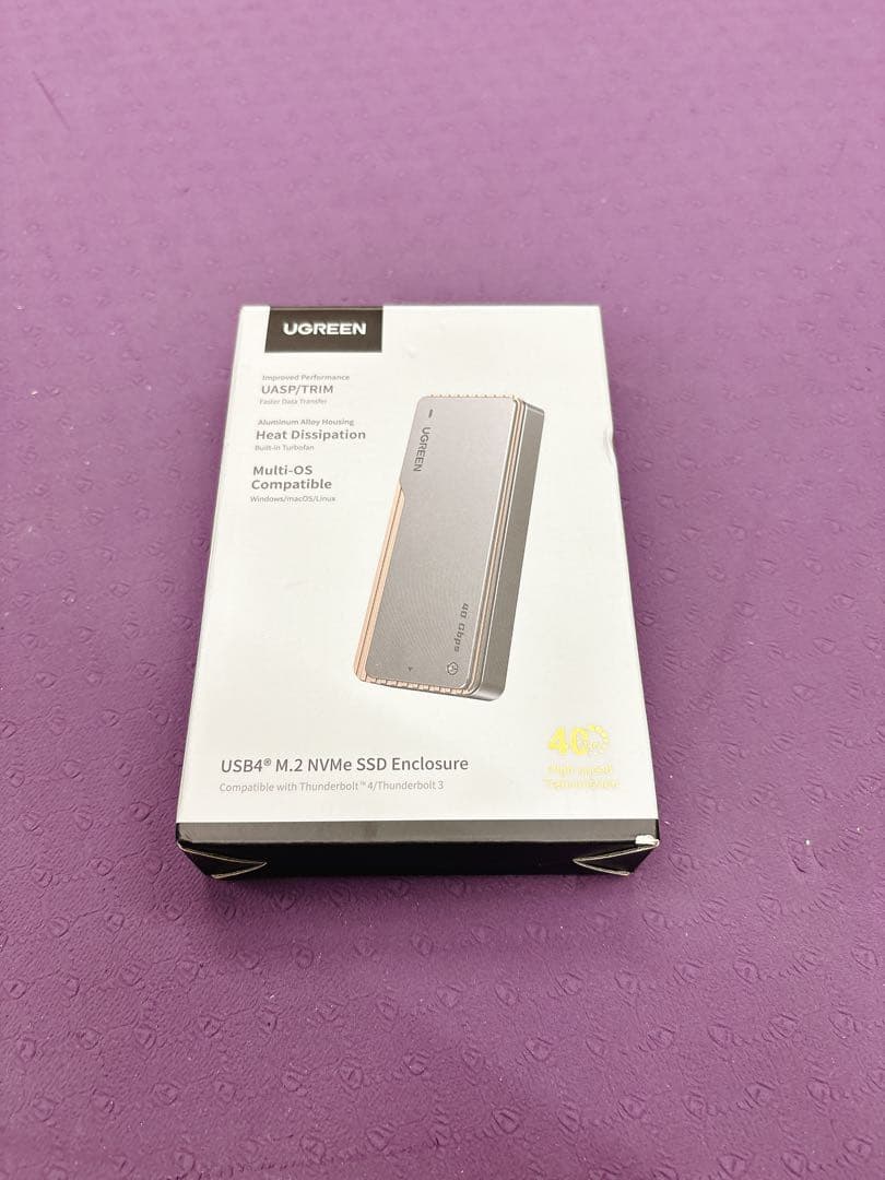 【UGREEN】M.2 SSD 外付けケース USB4 40Gbps アルミ製