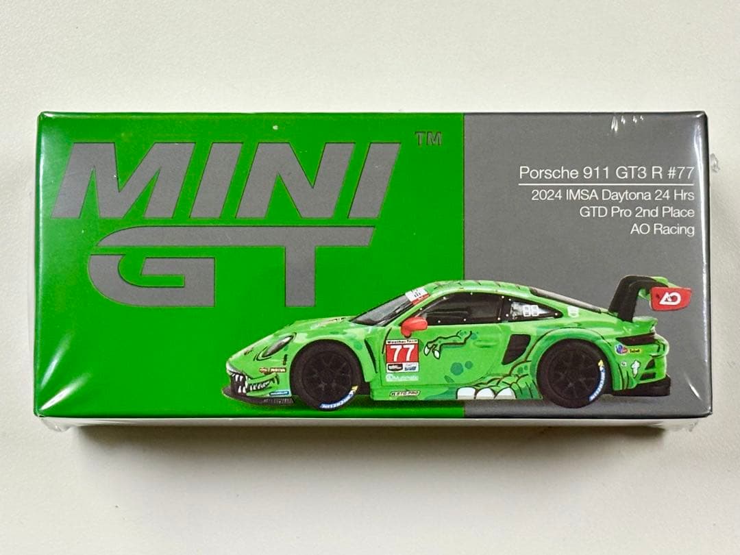 (2点) MINI GT 1/64 ポルシェ 911 GT3R#77