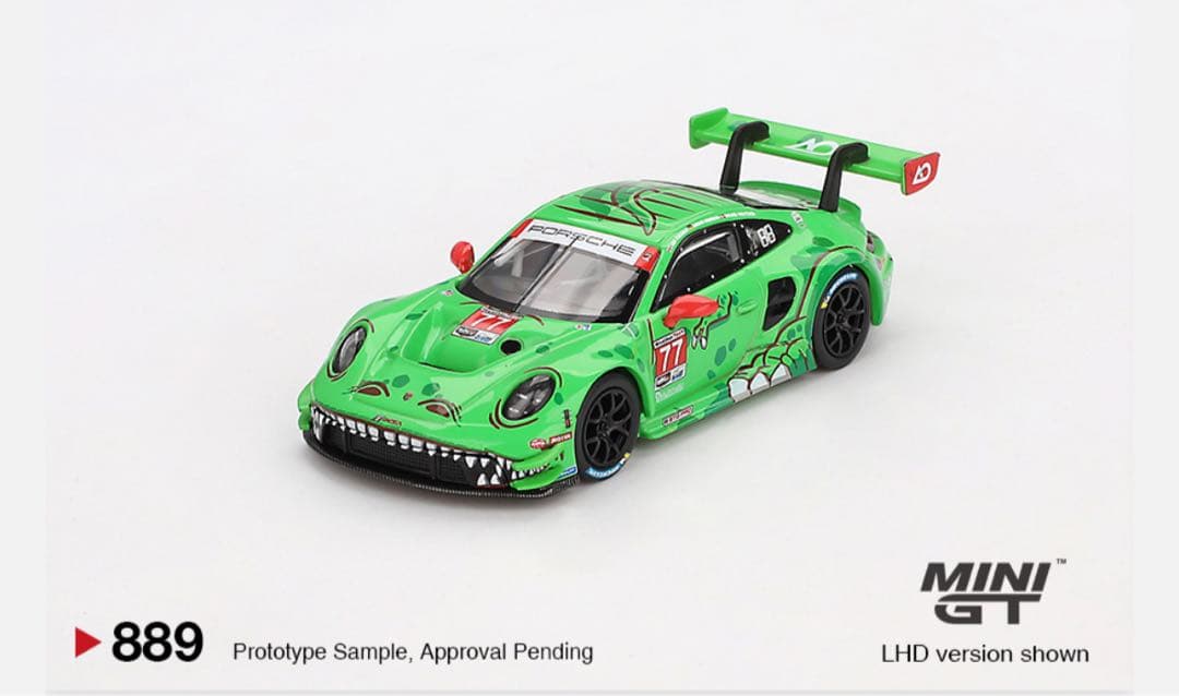 (2点) MINI GT 1/64 ポルシェ 911 GT3R#77