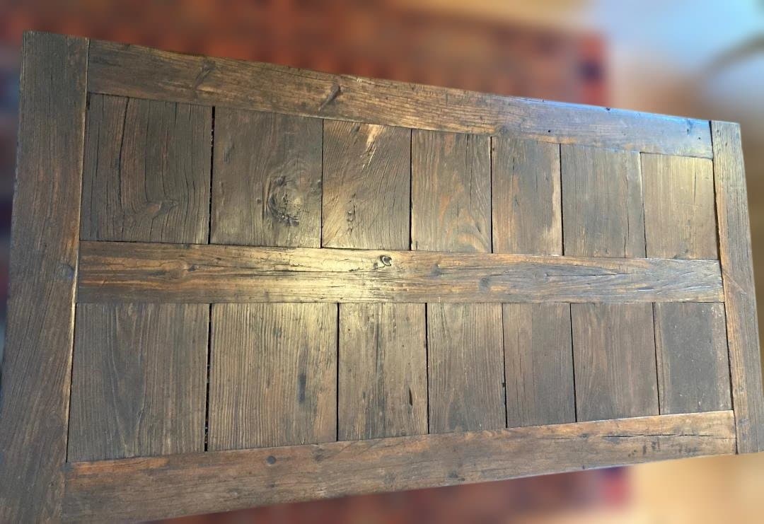 無垢材座卓 ダークブラウン 約160.5cm x 81cm x 38.5cm