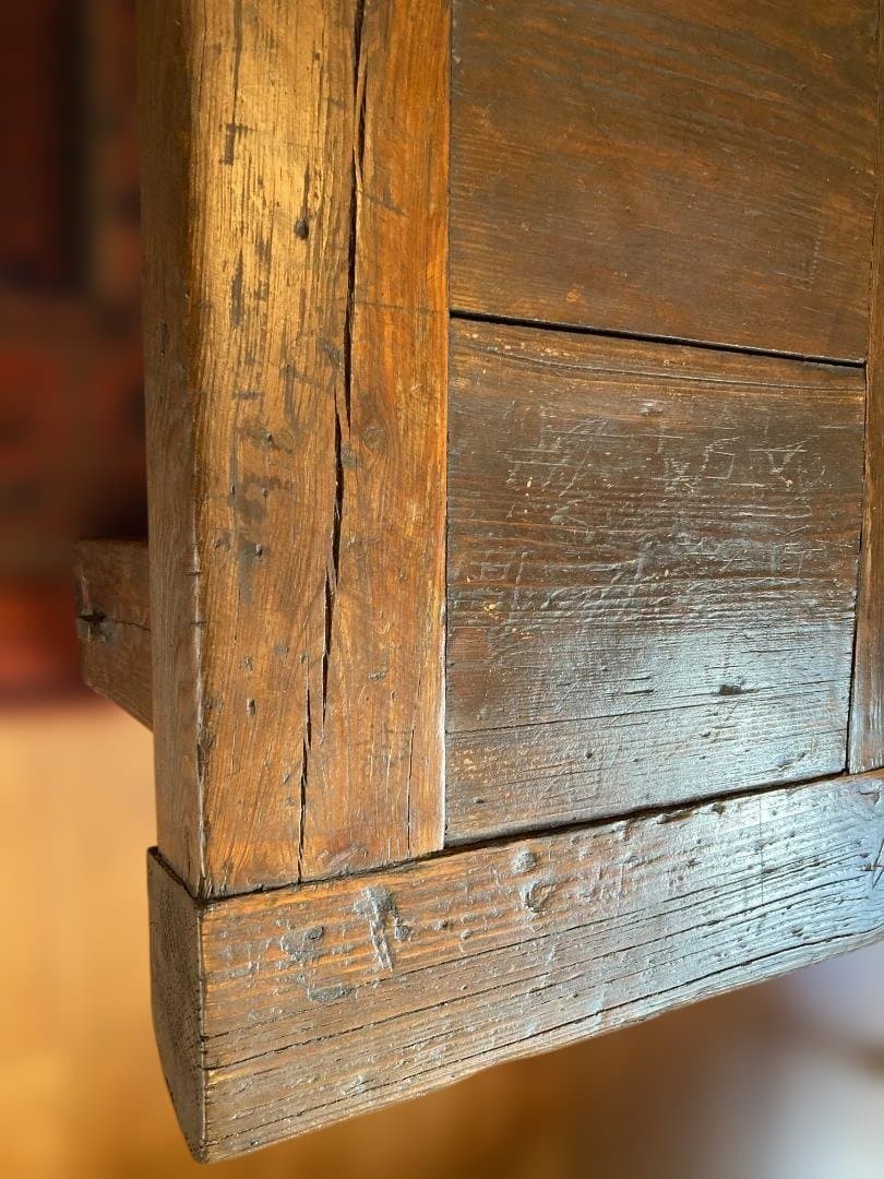 無垢材座卓 ダークブラウン 約160.5cm x 81cm x 38.5cm