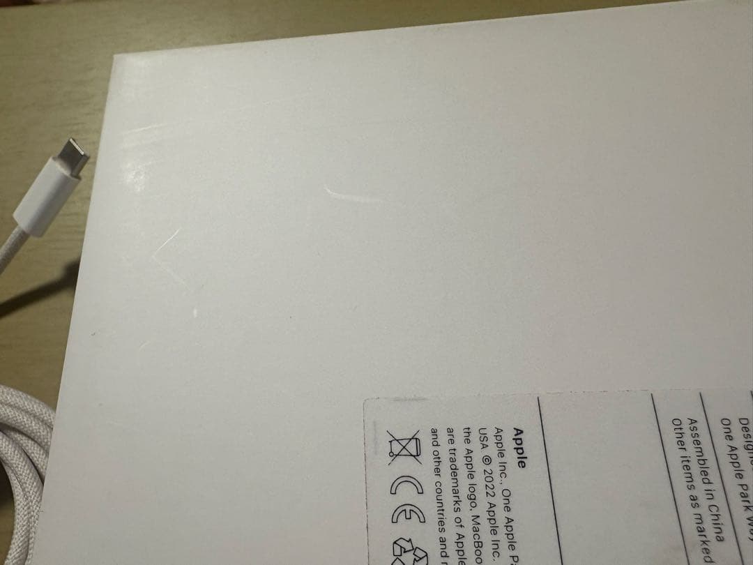 【超美品】MacBookAir M2 バッテリー100%本体 箱付き