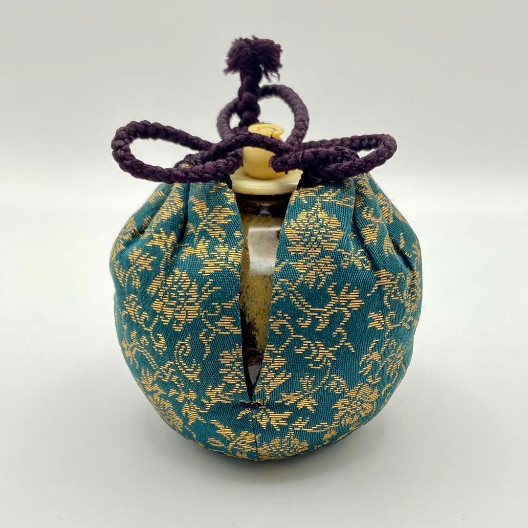 淡々斎書付 茄子茶入 膳所焼　陽炎園　共箱入　茶道具　濃茶器　唐物