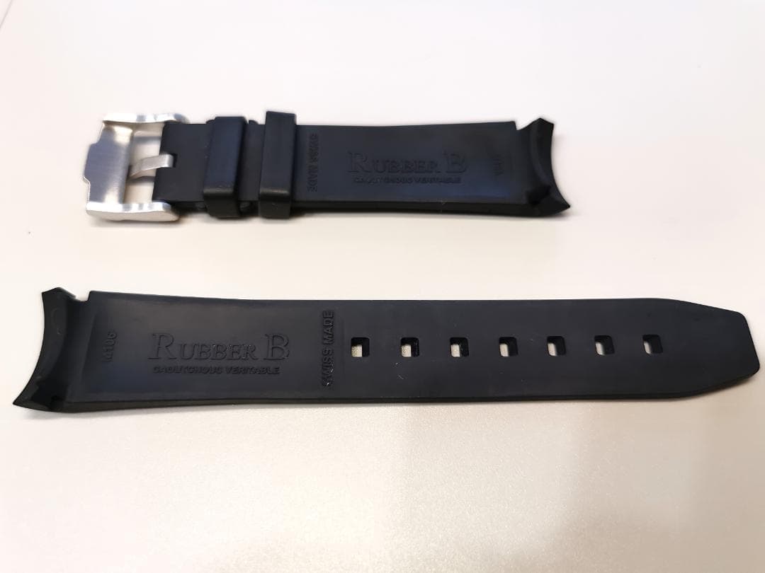 【RUBBER B】 ロレックス《 ROLEX 》サブマリーナ用ラバーベルト：黒