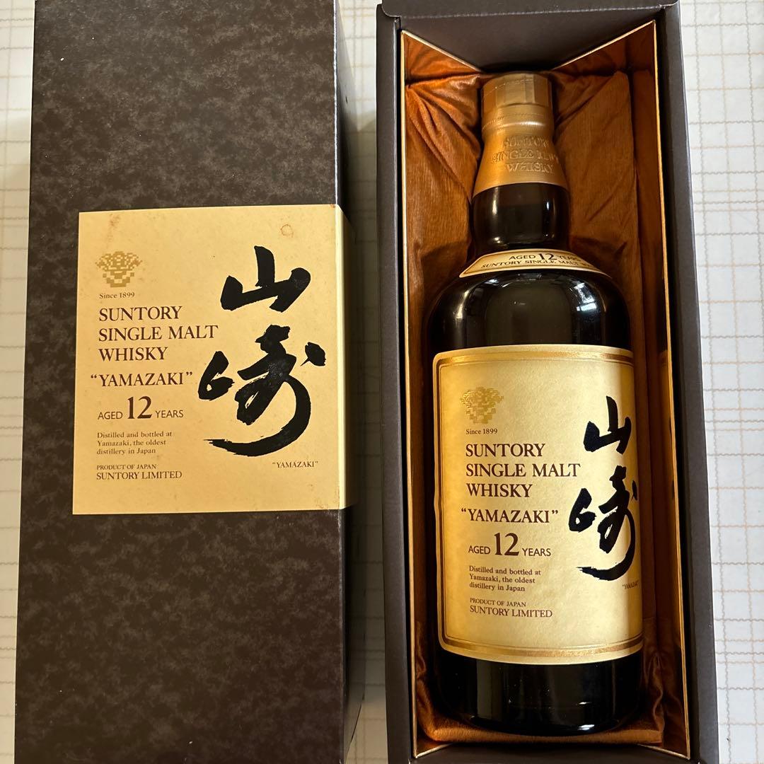 サントリーシングルモルトウイスキー　山崎　12年　華