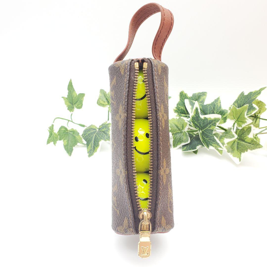 【美品】LOUIS VUITTON ルイヴィトン ゴルフボールケース ミニポーチ