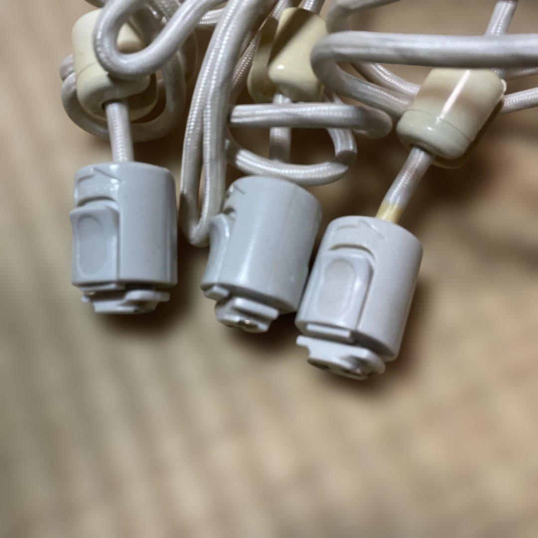 無印良品　ガラスペンダントライト　3連　レールシステム