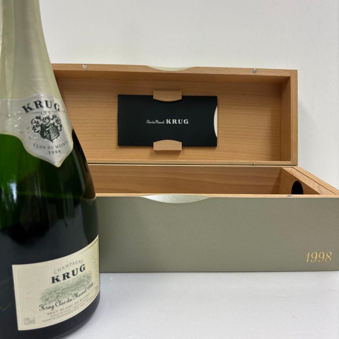 Krug Clos du Mesnil 1998 専用箱・空瓶・クリュッグ　⑥