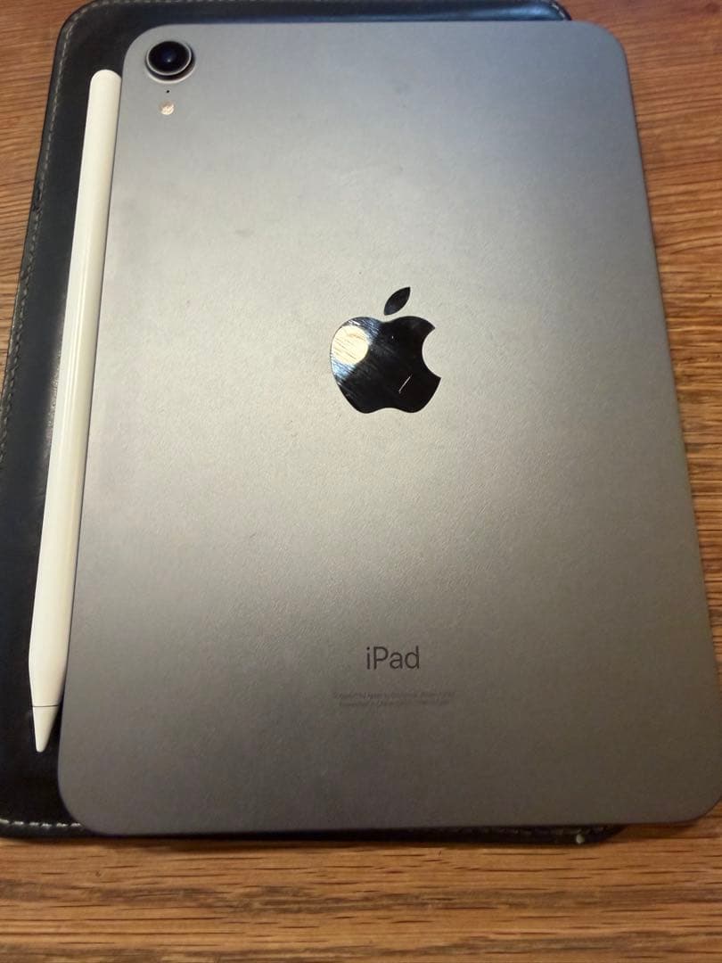 iPad ミニ6世代 Apple Pencil付き　国立商店レザーケース