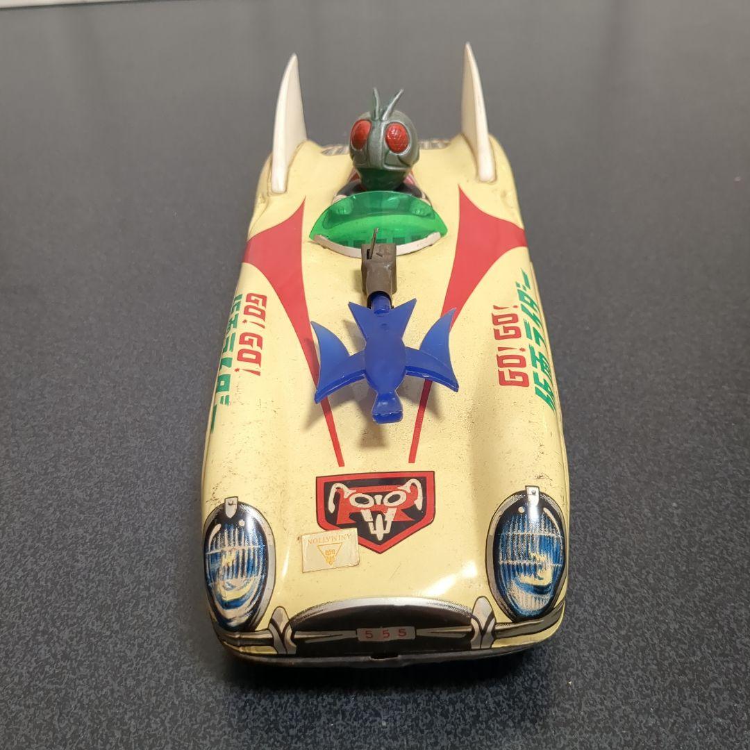 a*k様 仮面ライダー 車 ウイング付き フィギュア付き　ブリキ