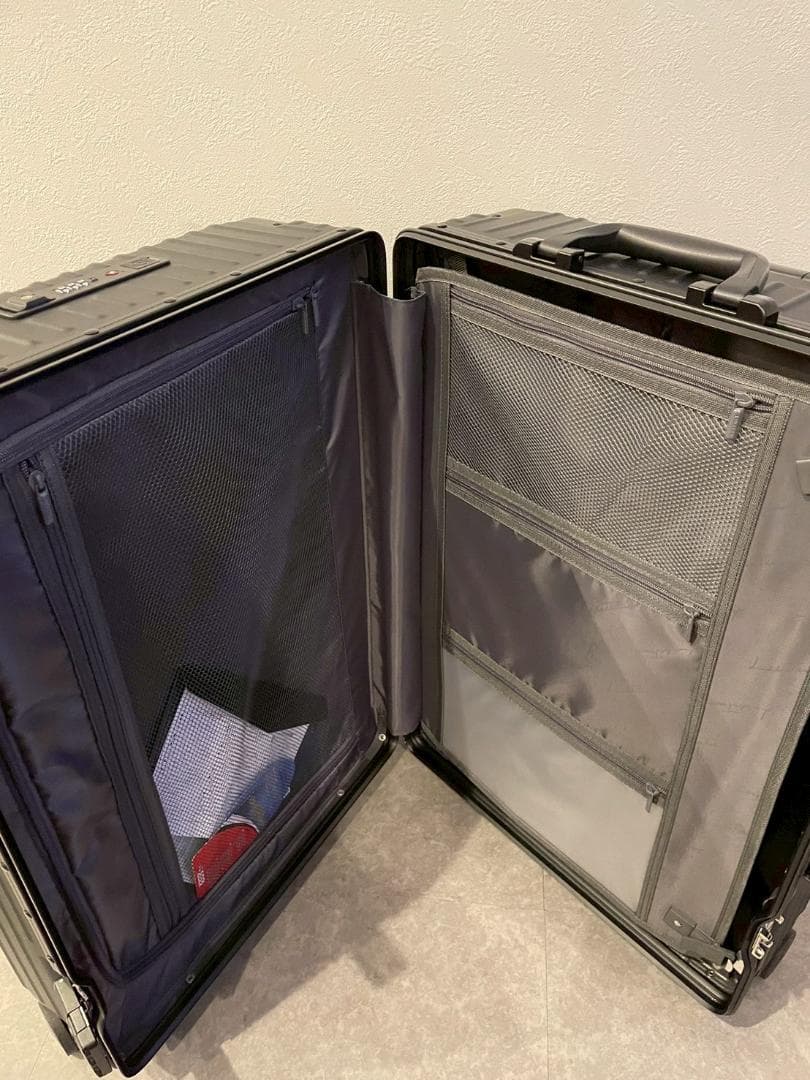 リベティ多機能キャリーケース【マットブラックМサイズ】32