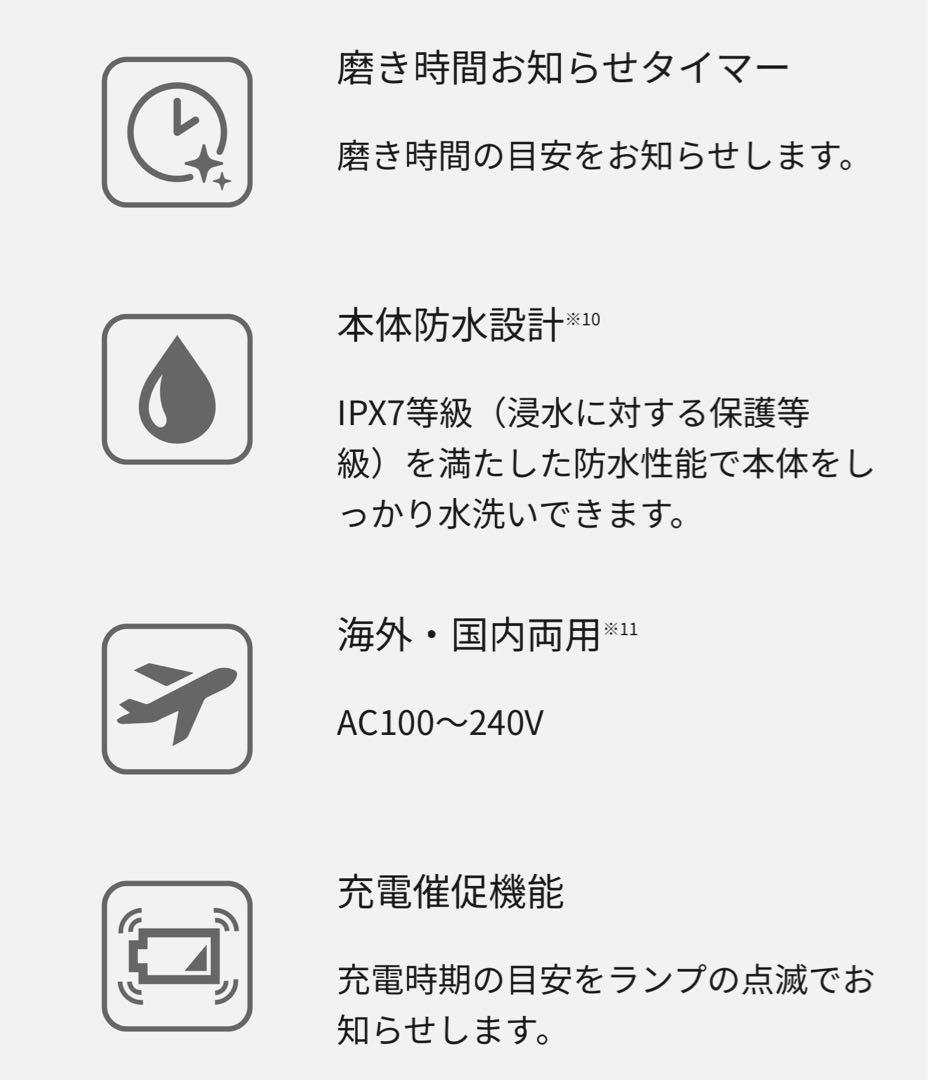 【25年6月購入】保証有 最新ハイグレードモデル ドルツW音波振動 替ブラシ1本