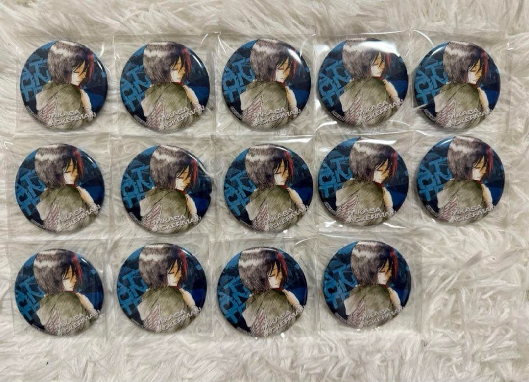 進撃の巨人 浅野恭司 缶バッジ ミカサ