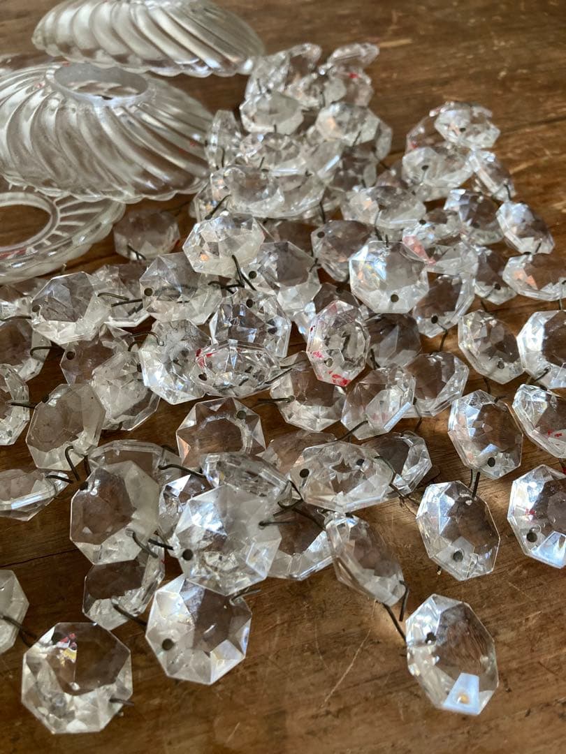 Parisヴィンテージ・シャンデリア用ガラスパーツまとめ売り