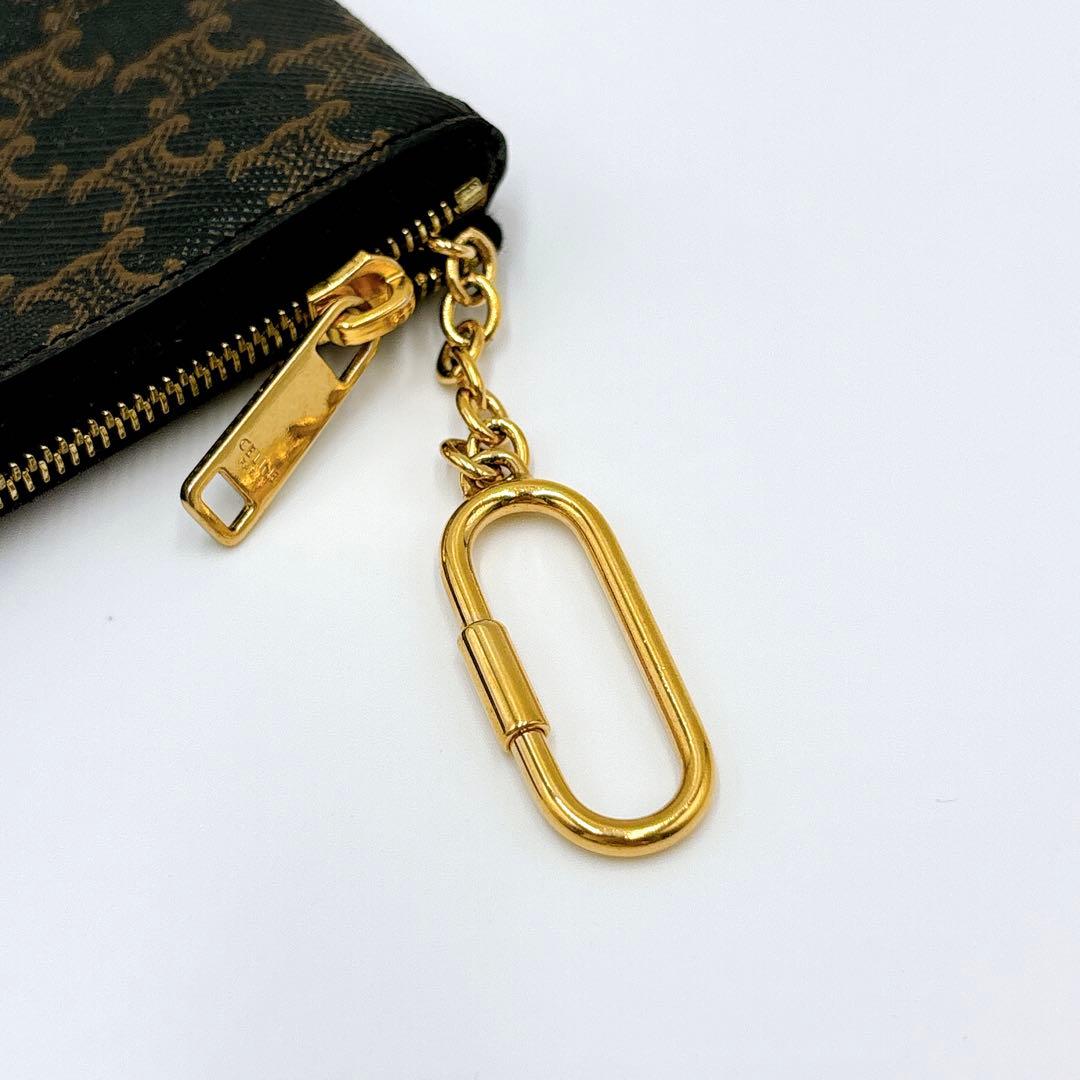 美品 ＊ CELINE セリーヌ トリオンフ ケース キーケース ブラウン