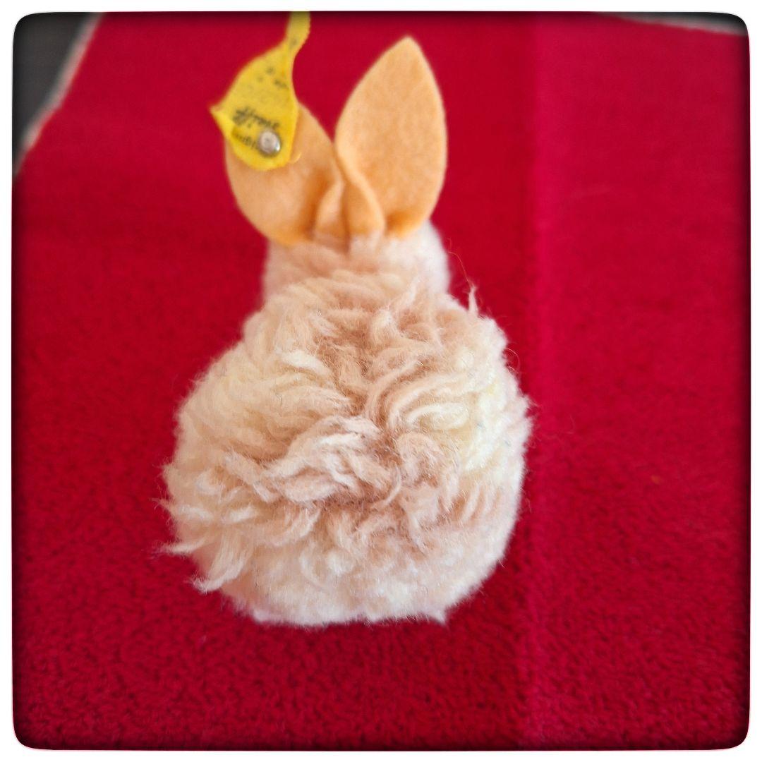 【Woll Hase ぽんぽんウサギ ツートンカラー】 ヴィンテージ シュタイフ