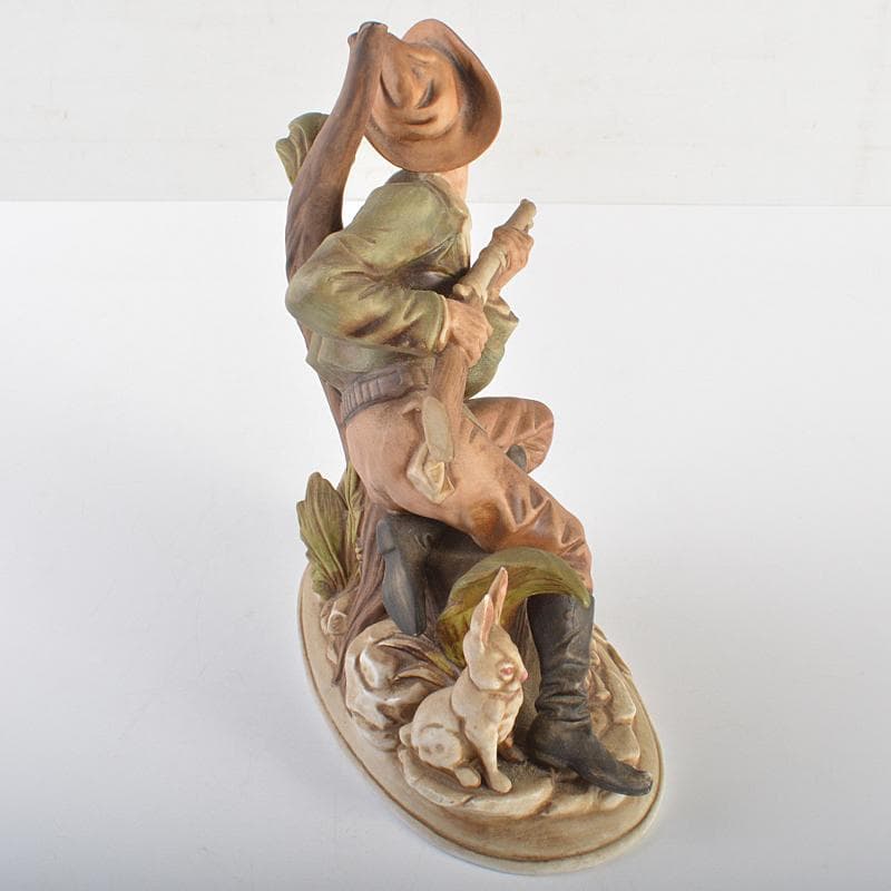 イタリア製　カポディモンテ　フィギュリン　陶人形　置物　V　R7065