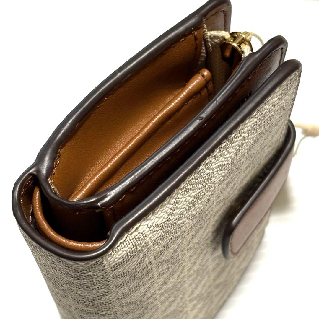 ⭐︎ 【新品、未使用品】かわいい♡マイケルコース 2つ折り財布ホワイトブラウン
