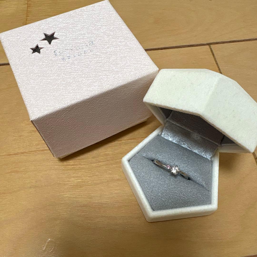 も*も様 フェスタリア Wish upon a star ダイヤ リング 0.1