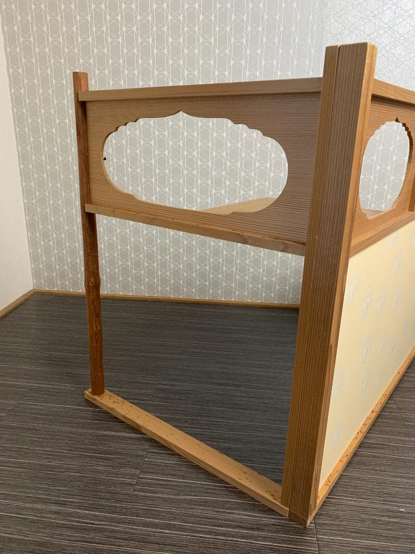 即中斎好 桐紋 台目棚 杉材 自在棚 組立式 茶道具 紙箱入 表千家 769