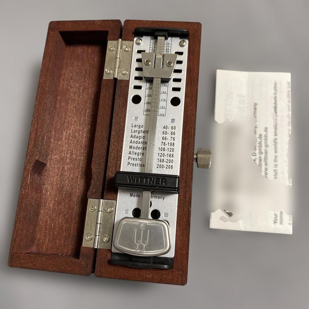 ウィットナー 木製メトロノーム スーパーミニタクテル 木製ケース マホガニー