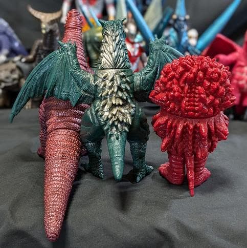 ウルトラマンパワード＆登場怪獣・宇宙人（バンダイ）ソフビコンプリート18体＋２