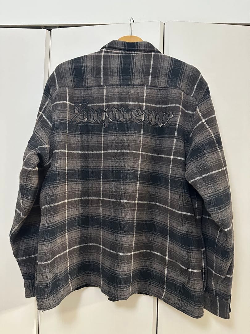 ジャケット・アウター Supreme shearling lined flannel shirt