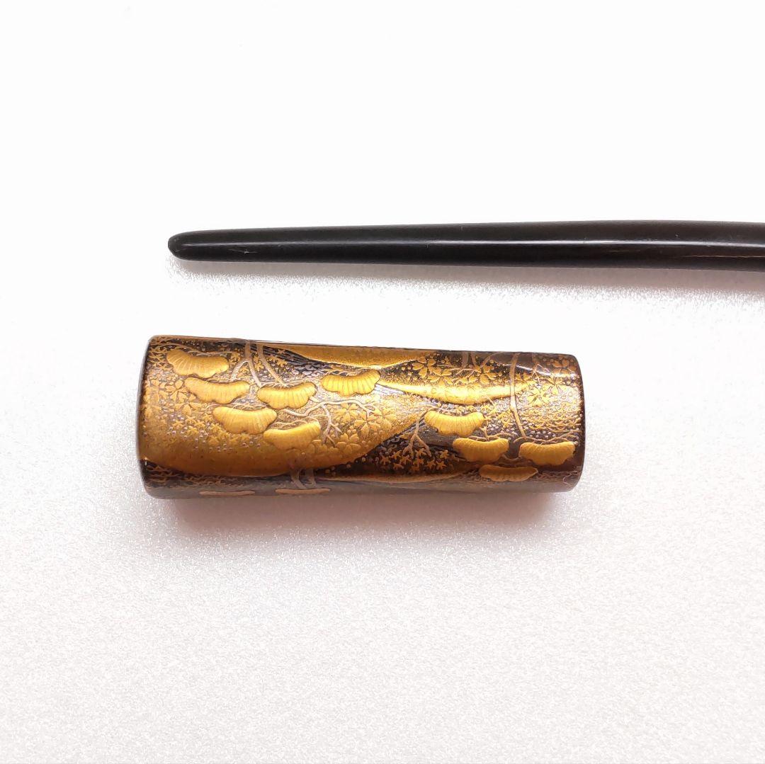 【美品】アンティーク 金蒔絵 くし かんざし 本鼈甲 明治大正 髪飾り