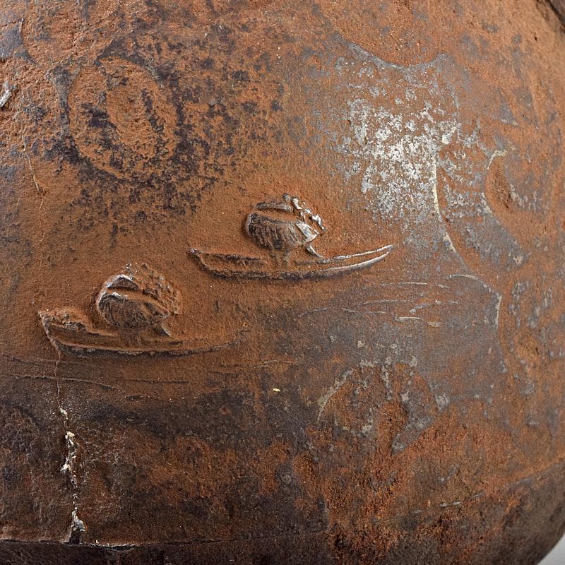 RITAO CHAN05　名人井上造　山水文　鉄瓶　鉄釜　F　R8039