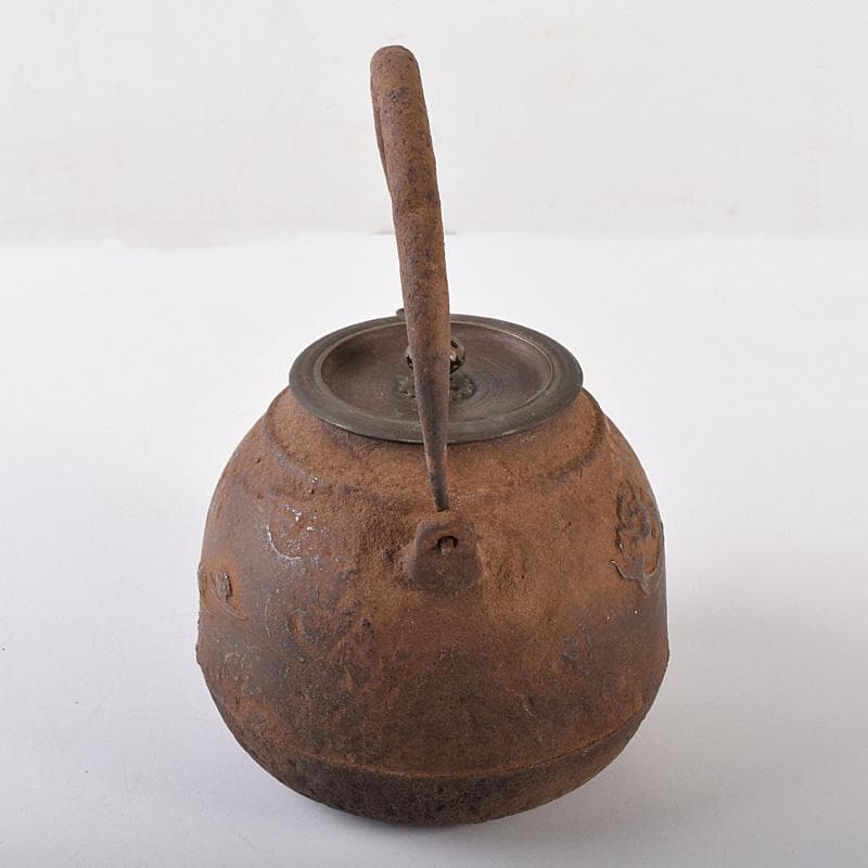 RITAO CHAN05　名人井上造　山水文　鉄瓶　鉄釜　F　R8039