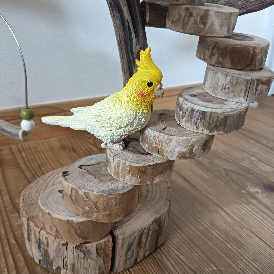 バードアスレチックジム ⑩ 天然木 自然木 流木 インコ おもちゃ