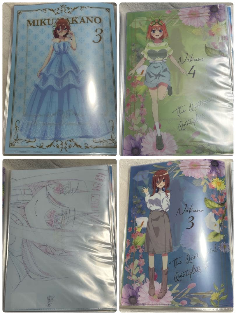 五等分の花嫁　クリアファイル　まとめ売り