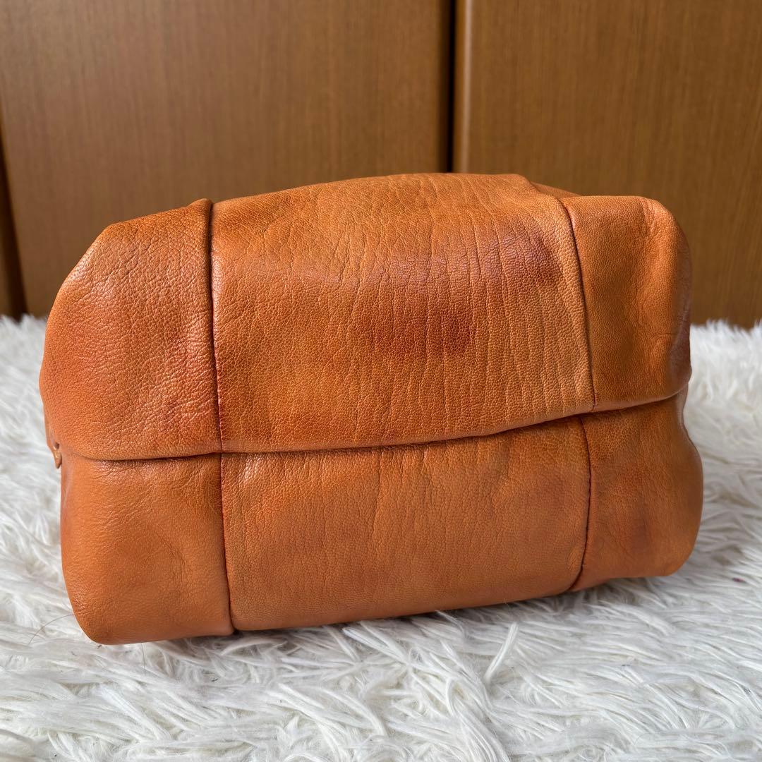 ✨️美品 genten 2WAY ショルダーバッグ ヌメ革 斜めがけ レザー