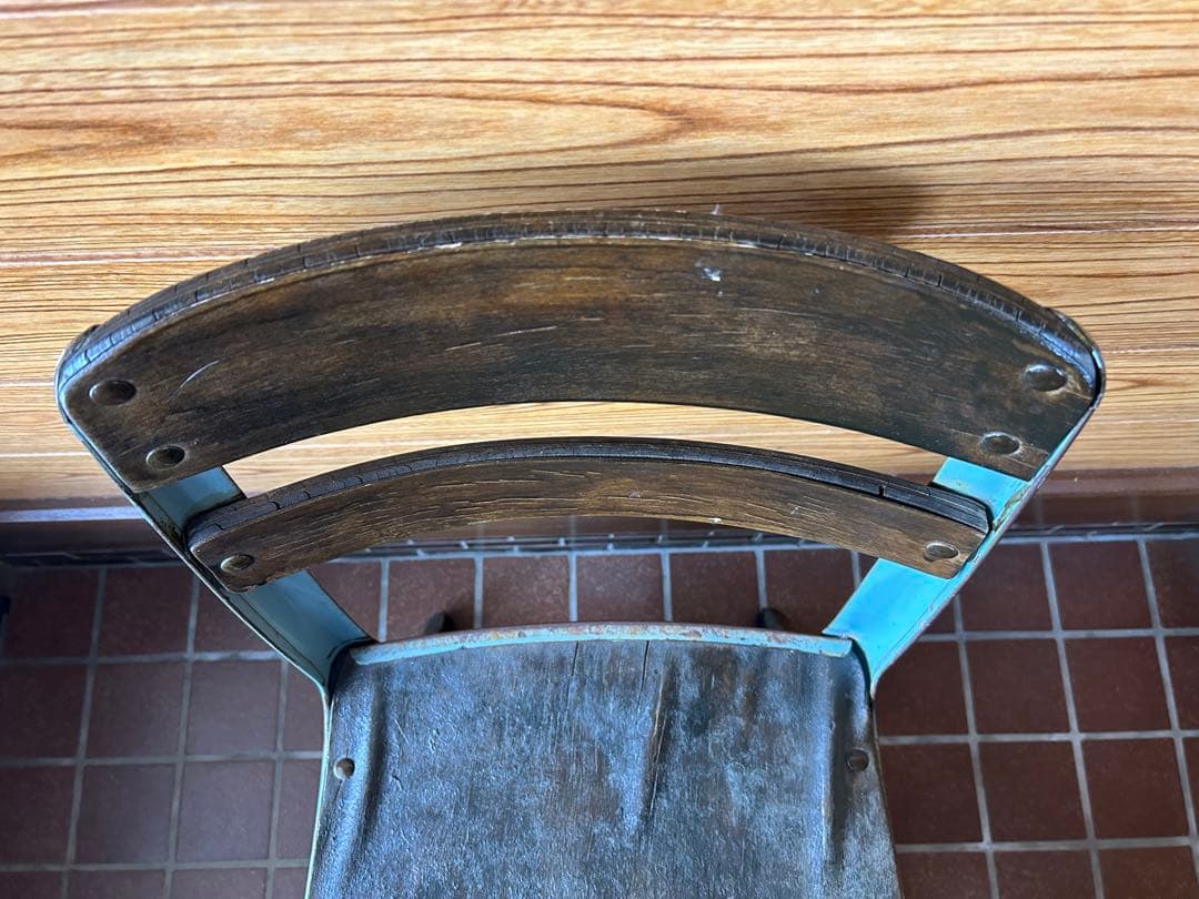 アンティーク　学校　机　椅子　セット　希少　レトロ　アメリカンカントリー