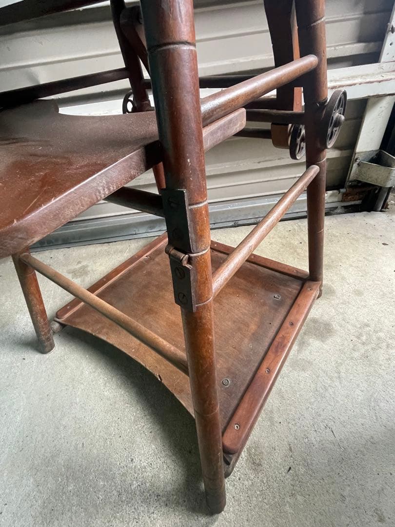 稀少/アンティーク/フランス/チャイルドチェア/アームチェア/テーブル付き