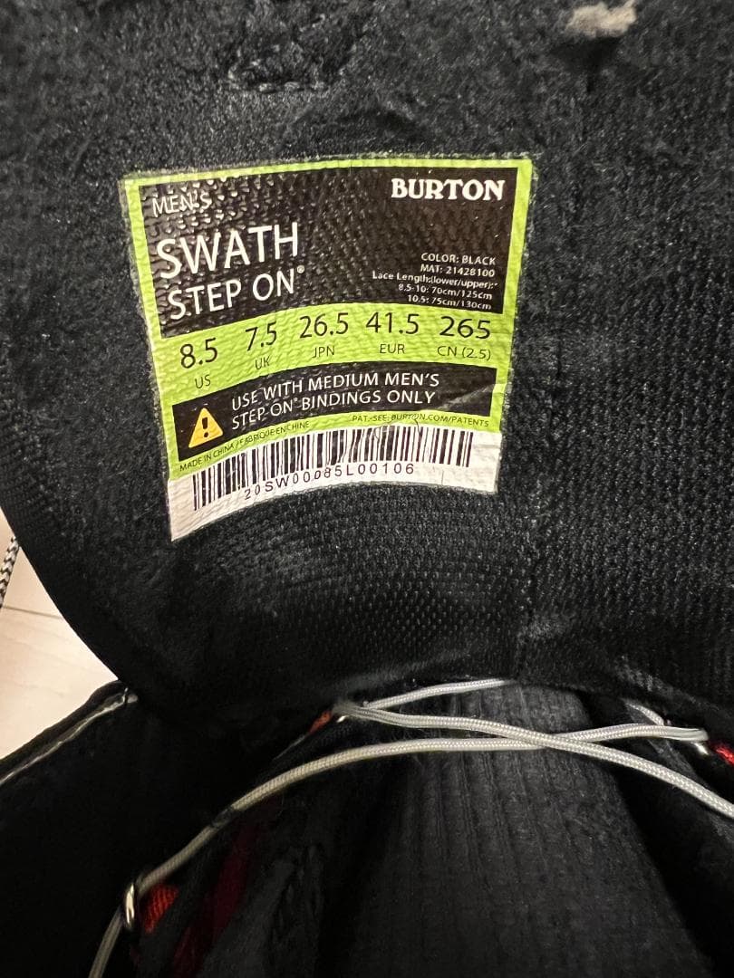 Burton SWATH スワス STEP ON 26.5cm 8.5 バートン
