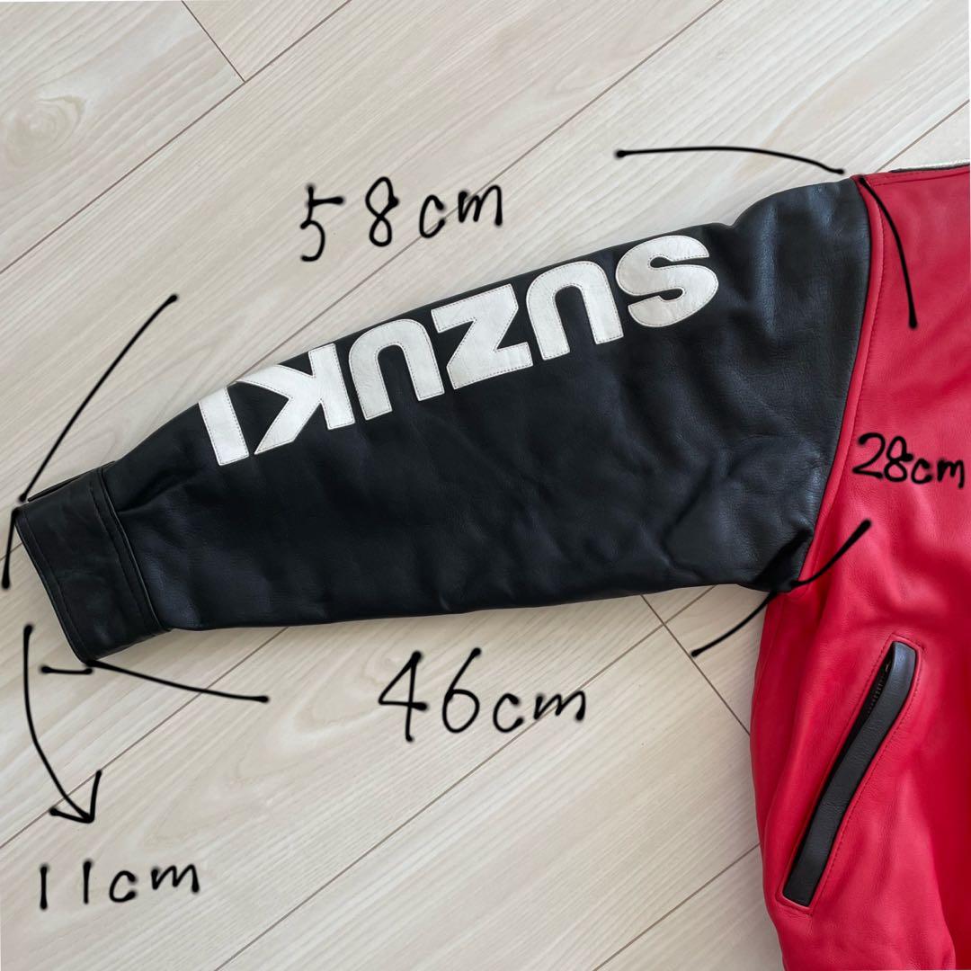 LUCKY STRIKE TEAM SUZUKI レザージャケット　ライダース