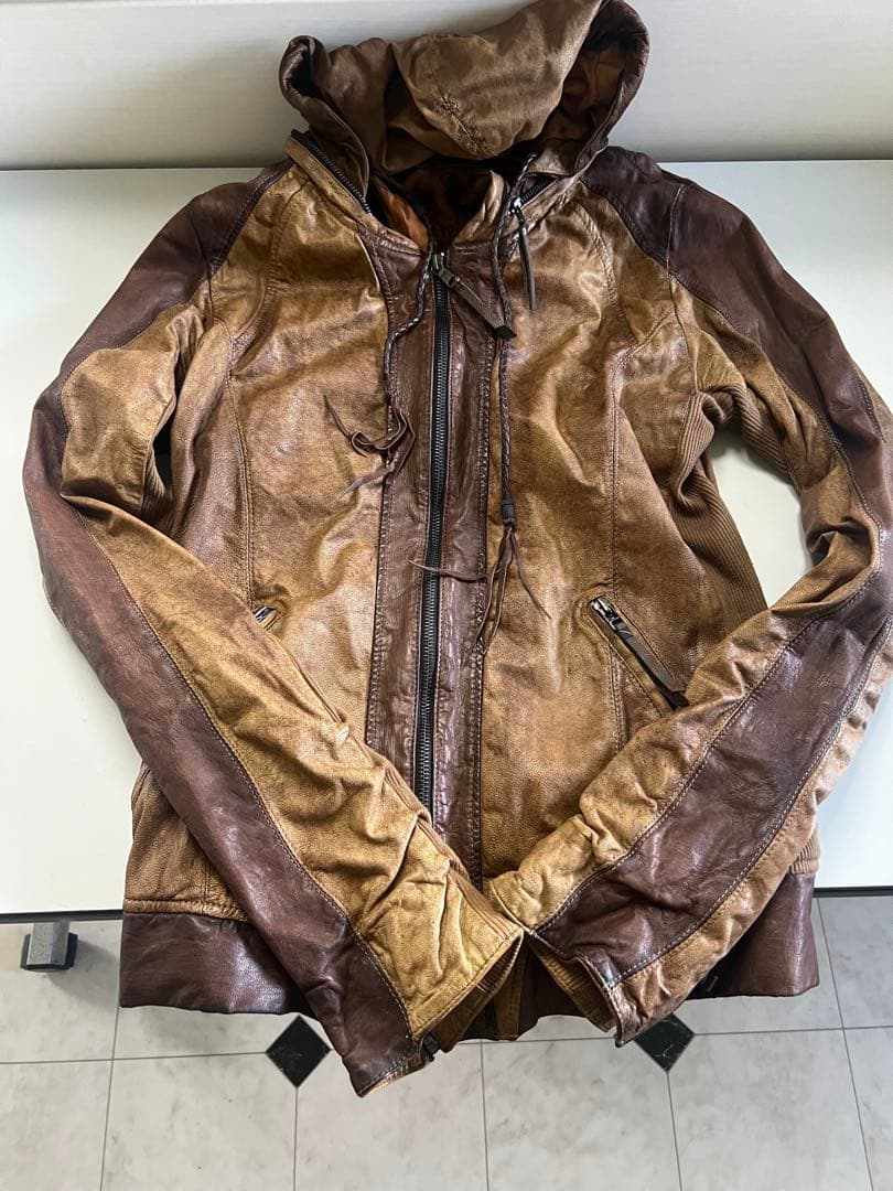 14thaddiction レザージャケット　ライダース