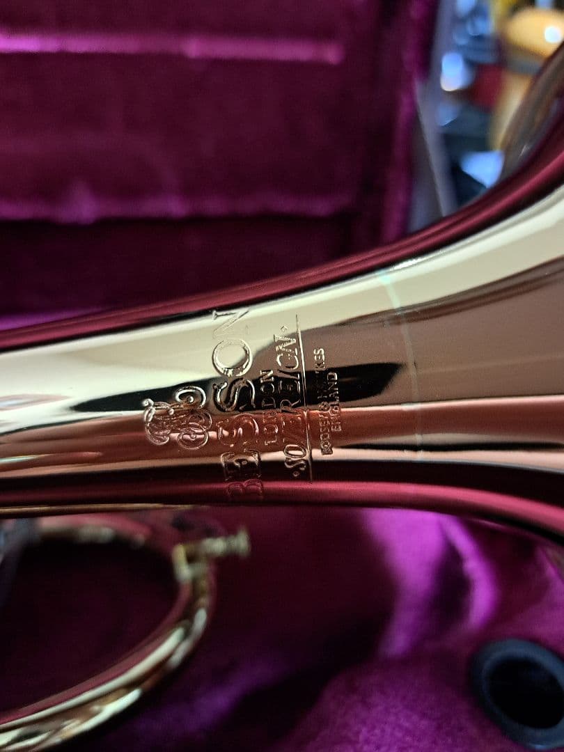 BESSON　ベッソン B管コルネット ケース付き　ラッカー