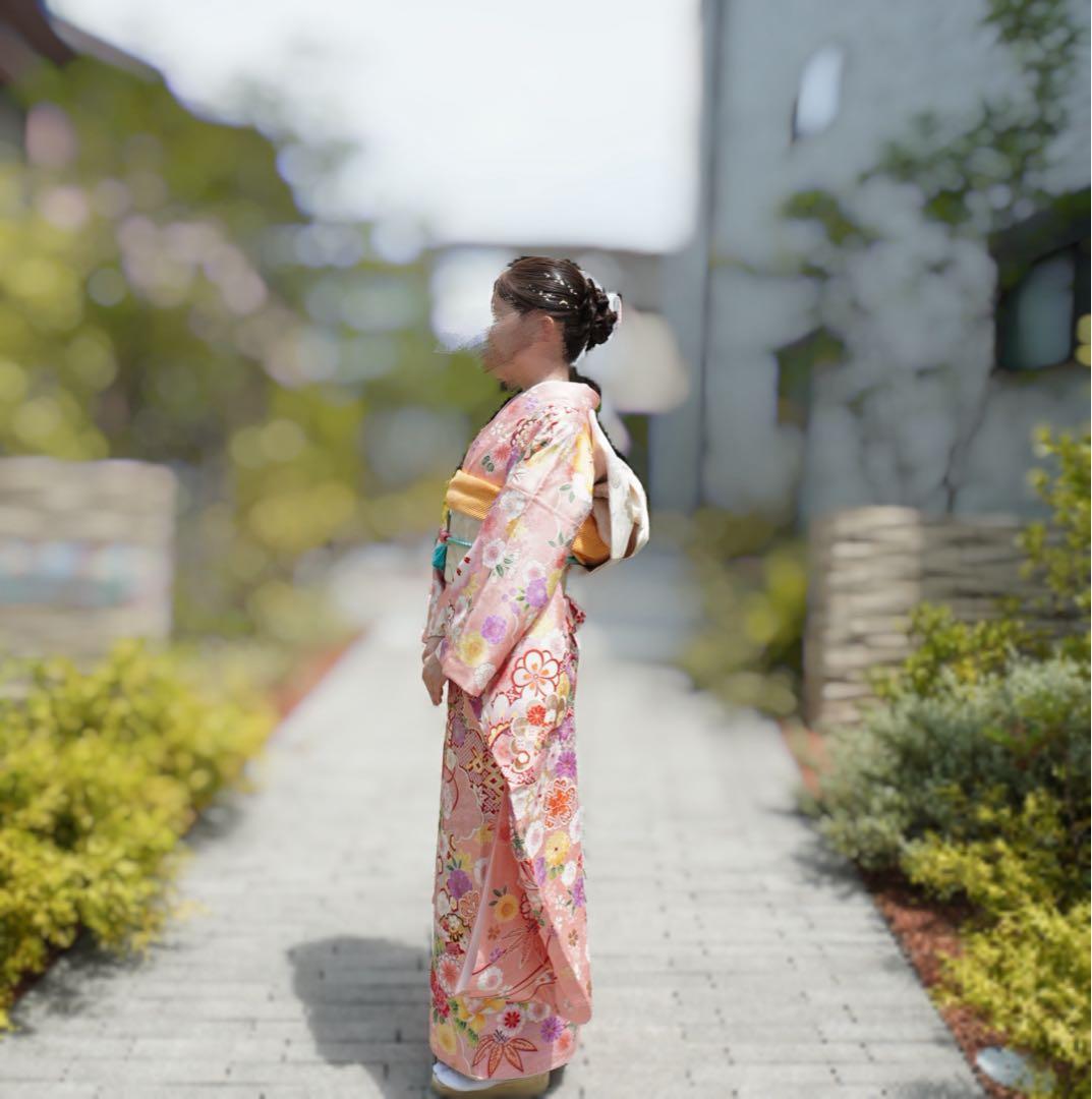 【ひろ】振袖フルセット【77】　正絹　成人式　卒業式