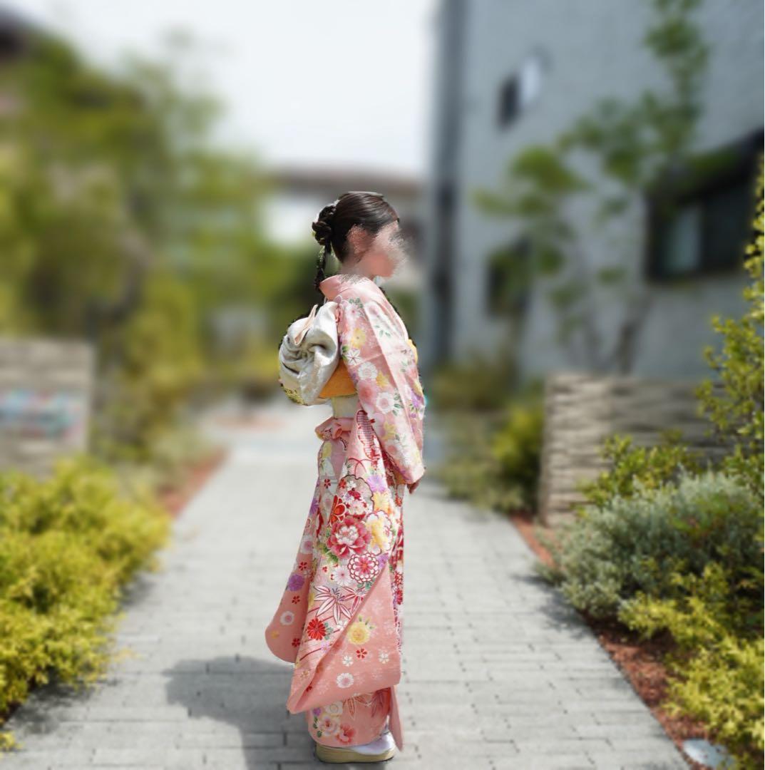 【ひろ】振袖フルセット【77】　正絹　成人式　卒業式